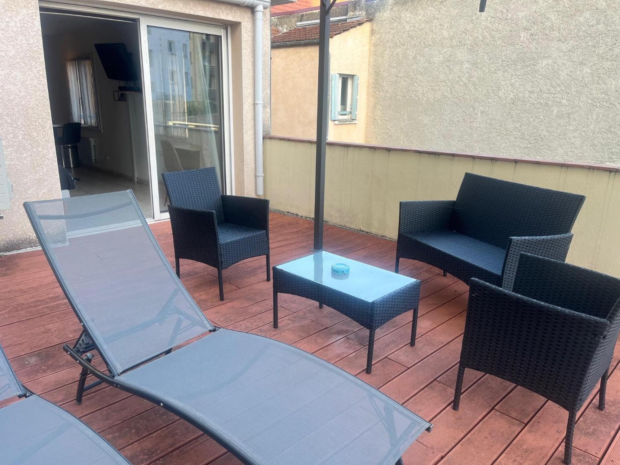 Studio Climatisé et Grande Terrasse Tarbes Centre Exterior foto